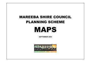 MAREEBA SHIRE COUNCIL PLANNING SCHEME