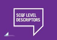 Revised SCQF Level Descriptors - Scottish Credit and Qualifications ...