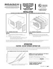 I-17 Open Coil Duct Heater Installation, Operation and ... - Brasch