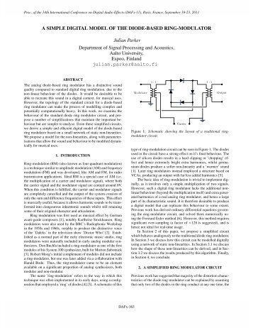 A Simple Digital Model Of The Diode-Based Ring-Modulator