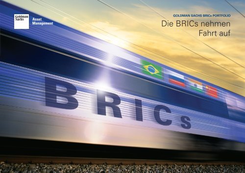 GS BRICs Portfolio Broschüre - Goldman Sachs