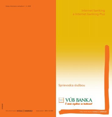 Sprievodca sluÅ¾bou Internet banking Plus - VÃB banka