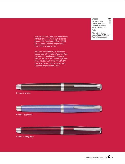 Pilot Pens Brochure - Penbox