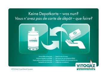 Flyer Cash Back System - VITOGAZ Switzerland