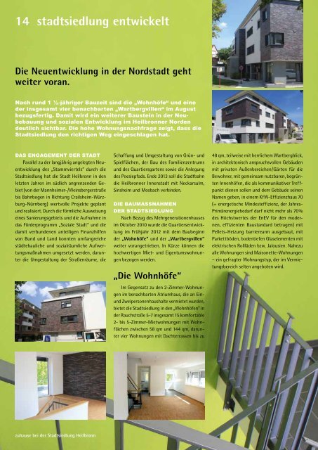 Kundenzeitung - Stadtsiedlung Heilbronn