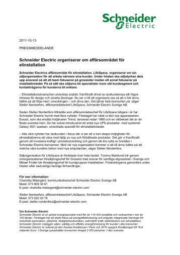 Press Release KAVLICO - Schneider Electric