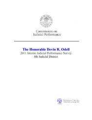 The Honorable Devin R. Odell - Commissions on Judicial Performance