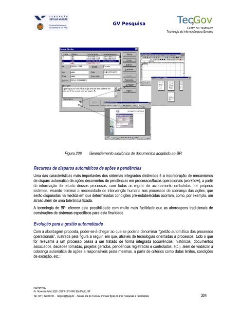 impactos da adoÃ§Ã£o das novas tecnologias bpm ... - GVpesquisa