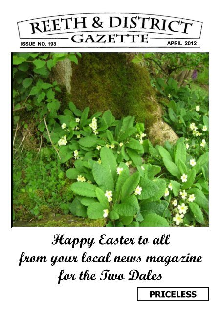 Happy Easter to all from your local news magazine for the ... - 2Dales