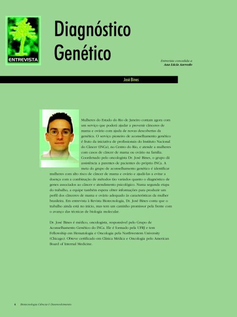 Projeto Genoma do CÃ¢ncer - Biotecnologia