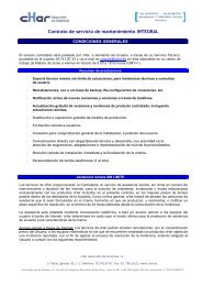 Contrato de servicio de mantenimiento INTEGRAL