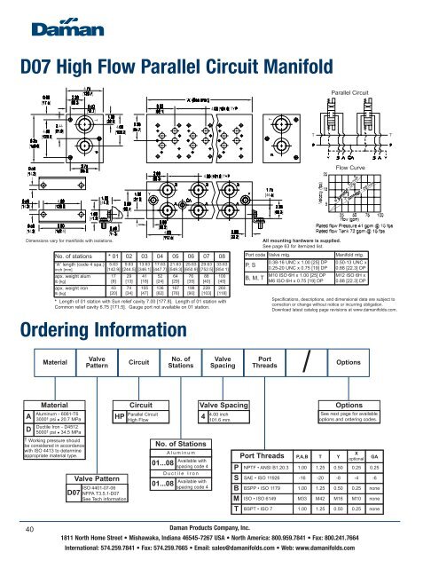 Daman Manifold Catalog - Coastalhydraulics.net