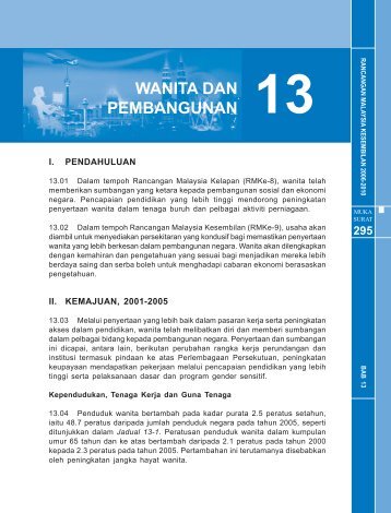 bab 13: wanita dan pembangunan - EPU