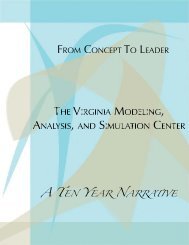 Ten Year Narrative - the Virginia Modeling, Analysis and Simulation ...