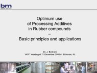 Optimum use of Processing Additives in Rubber compounds ... - VKRT