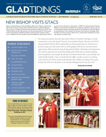 new bishop visits GtACs - Grand Traverse Area Catholic Schools