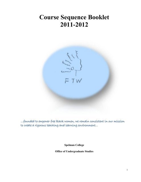 Course Sequence Handbook Spelman College: Home