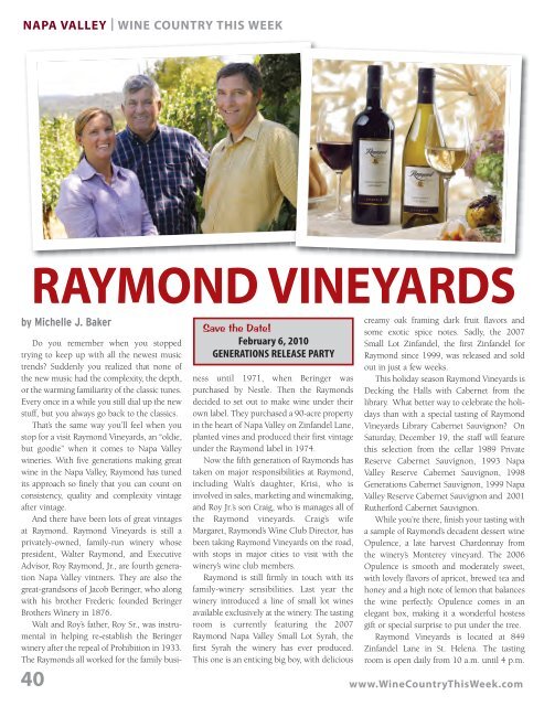 Download as a PDF - Wine Country This Week