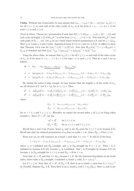 UNIQUENESS OF ROOTS UP TO CONJUGACY FOR SOME ...