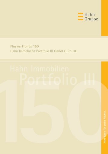 Pluswertfonds 150 - Hahn Gruppe