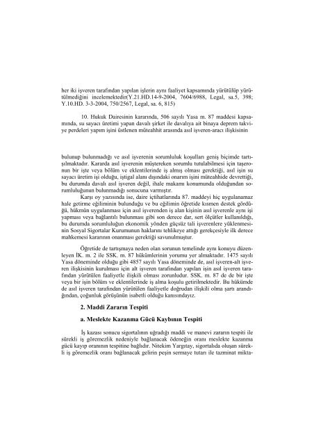 Yargıtayın İş Hukukuna İlişkin 2004 Yılı Kararlarının - Kamu ...