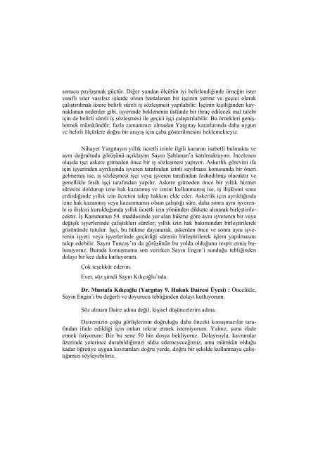 Yargıtayın İş Hukukuna İlişkin 2004 Yılı Kararlarının - Kamu ...