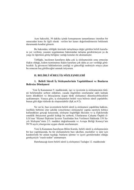 Yargıtayın İş Hukukuna İlişkin 2004 Yılı Kararlarının - Kamu ...