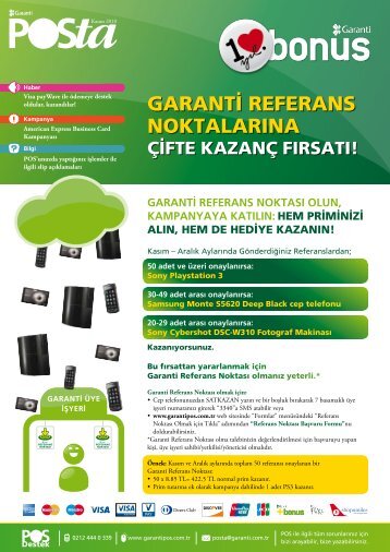 KasÄ±m 2010 - Garanti POS