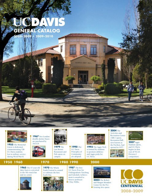 UC Davis 2008-2010 General Catalog - General Catalog - UC Davis