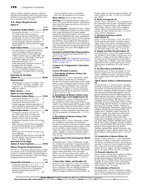 UC Davis 2008-2010 General Catalog - General Catalog - UC Davis