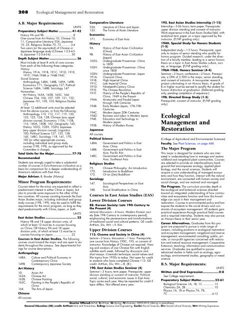 UC Davis 2008-2010 General Catalog - General Catalog - UC Davis