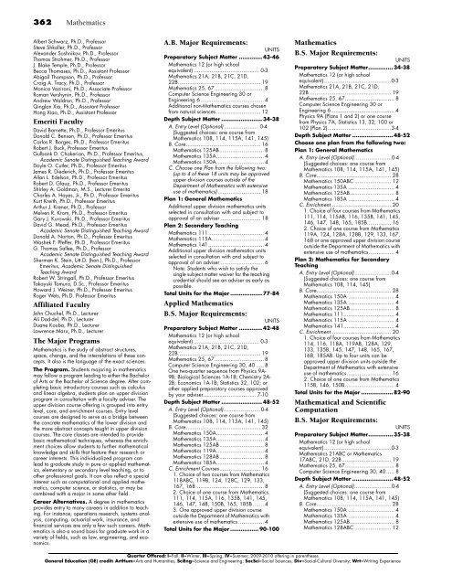 UC Davis 2008-2010 General Catalog - General Catalog - UC Davis