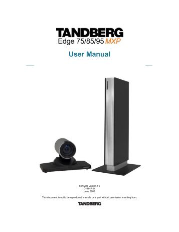 tandberg 6000 mxp installation guide Sacramento vtc alliant information technology.