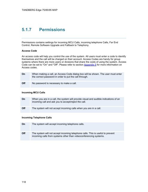 TANDBERG Edge 95-85-75 MXP User Manual (F5).pdf - Expoficina