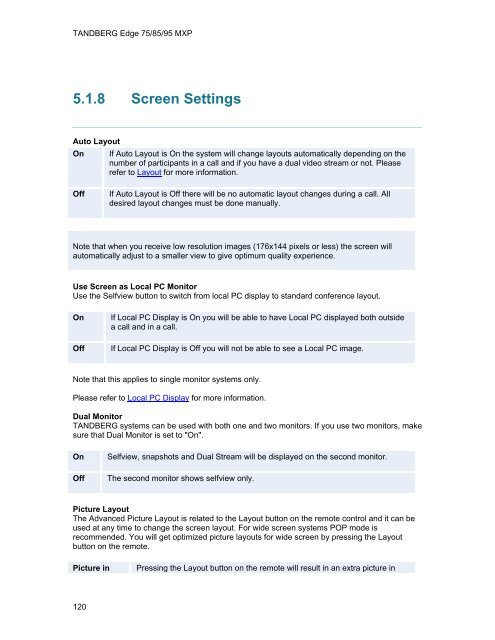 TANDBERG Edge 95-85-75 MXP User Manual (F5).pdf - Expoficina