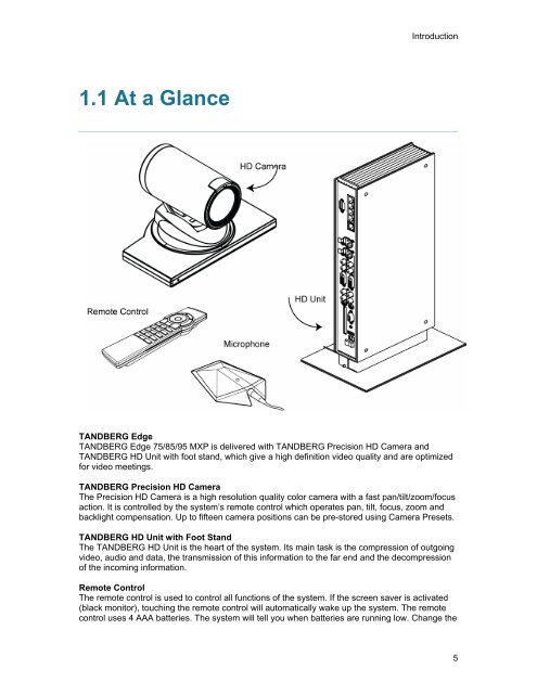 TANDBERG Edge 95-85-75 MXP User Manual (F5).pdf - Expoficina