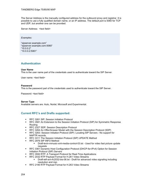 TANDBERG Edge 95-85-75 MXP User Manual (F5).pdf - Expoficina