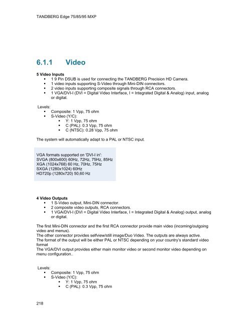 TANDBERG Edge 95-85-75 MXP User Manual (F5).pdf - Expoficina