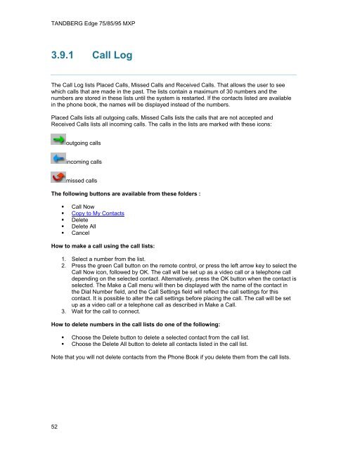 TANDBERG Edge 95-85-75 MXP User Manual (F5).pdf - Expoficina