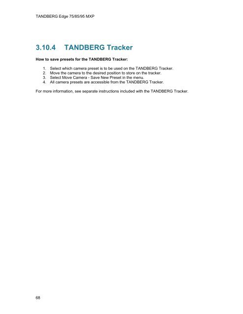 TANDBERG Edge 95-85-75 MXP User Manual (F5).pdf - Expoficina