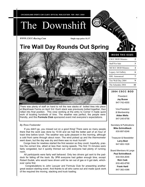 The Downshift - Chicagoland Sports Car Club