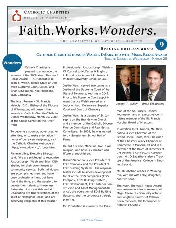 Faith.Works.Wonders. - Catholic Diocese of Wilmington