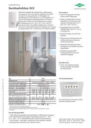 Durchlauferhitzer DCX - Clage GmbH