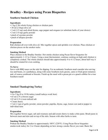 Bradley - Recipes using Pecan Bisquettes.pdf
