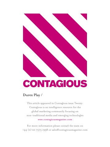 Durex Play / - Contagious Magazine