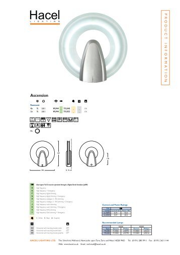 Ascension - Hacel Lighting U. K.