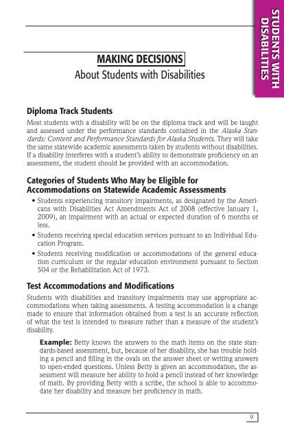 Participation Guidelines for Alaska Students in State Assessments ...