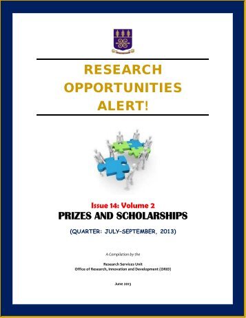 Volume 2: Prizes and Scholarships - University of Ghana