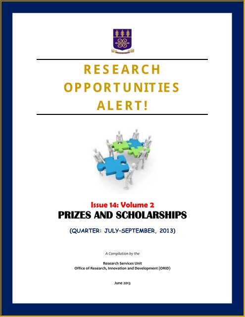 Volume 2: Prizes and Scholarships - University of Ghana