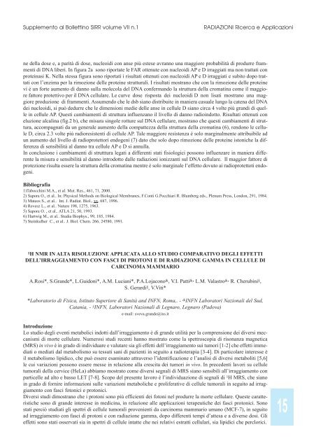 Meccanismi cellulari e molecolari delle radiazioni - Enea